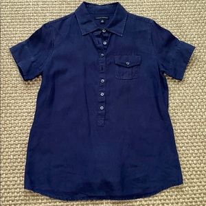 Banana Republic Women’s Linen Popover Shirt